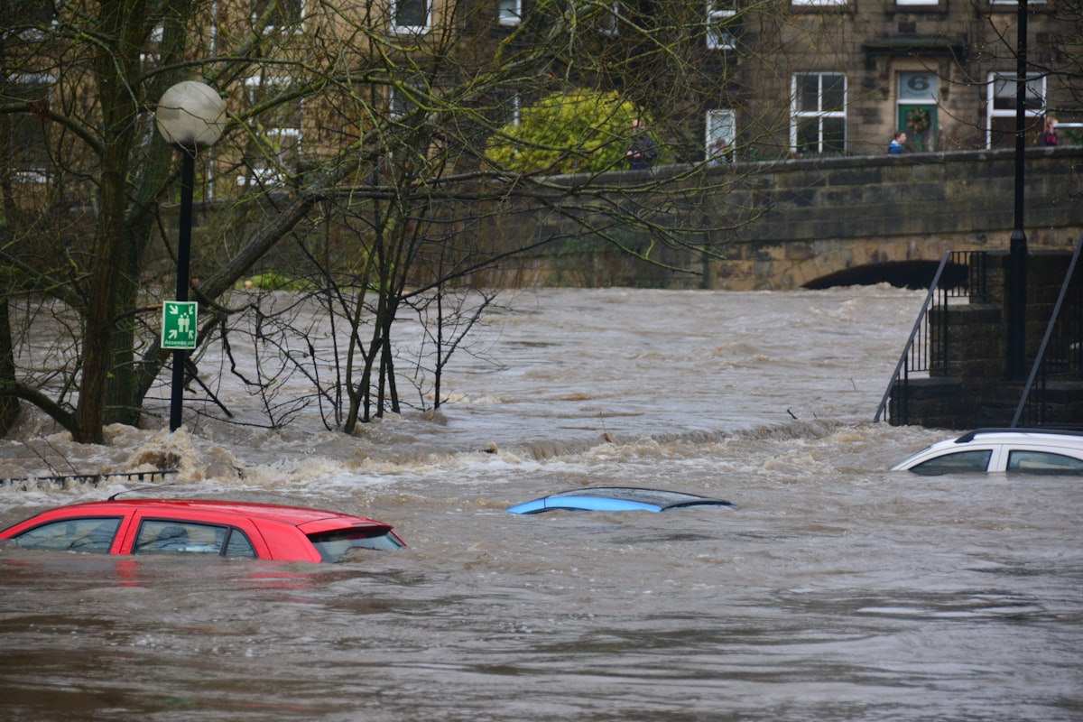 Flood water