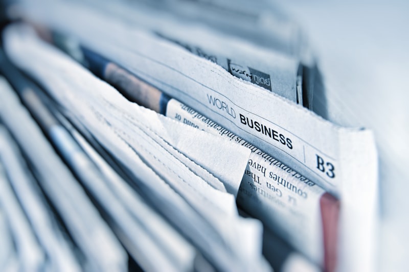 Newspaper stack